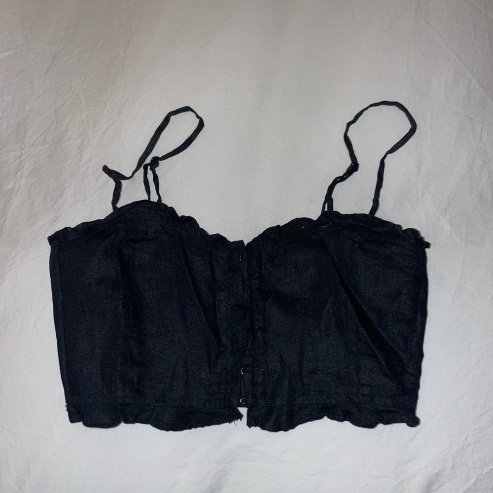 Black crop top from Aritzia